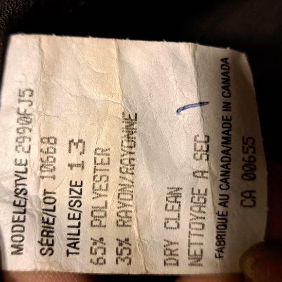 Vintage old schoolSmart set pinstripe men style woman's gray jacket Tall size 13 - Picture 10 of 10